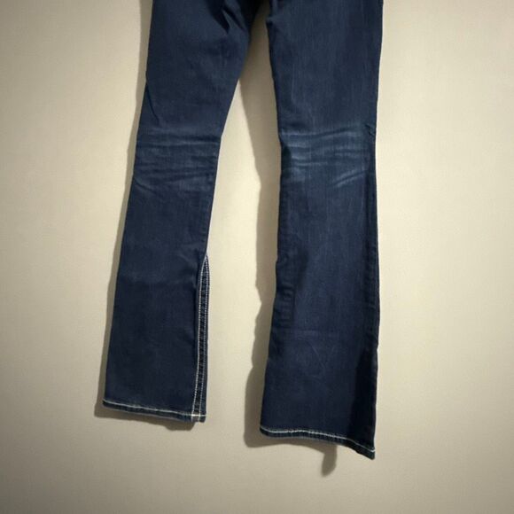 Miss Me Jeans Size 27 Bootcut M5014B26B MK798 Embroidered Flap Pockets Dark Wash - Picture 9 of 16